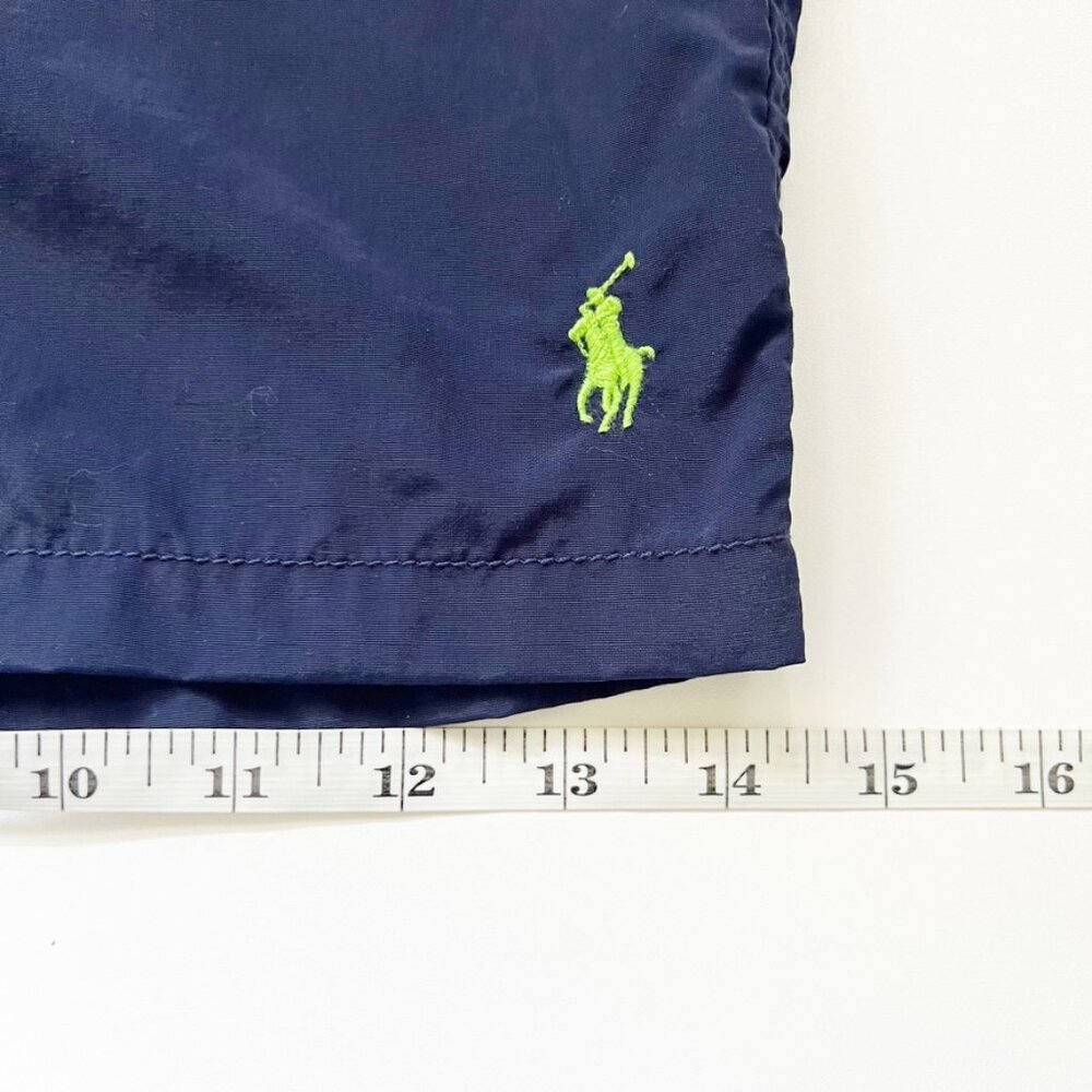 Polo Ralph Lauren Swim Trunks Mens Size XXL 5" Board Short Blue Nylon Mesh Lined - Picture 13 of 15